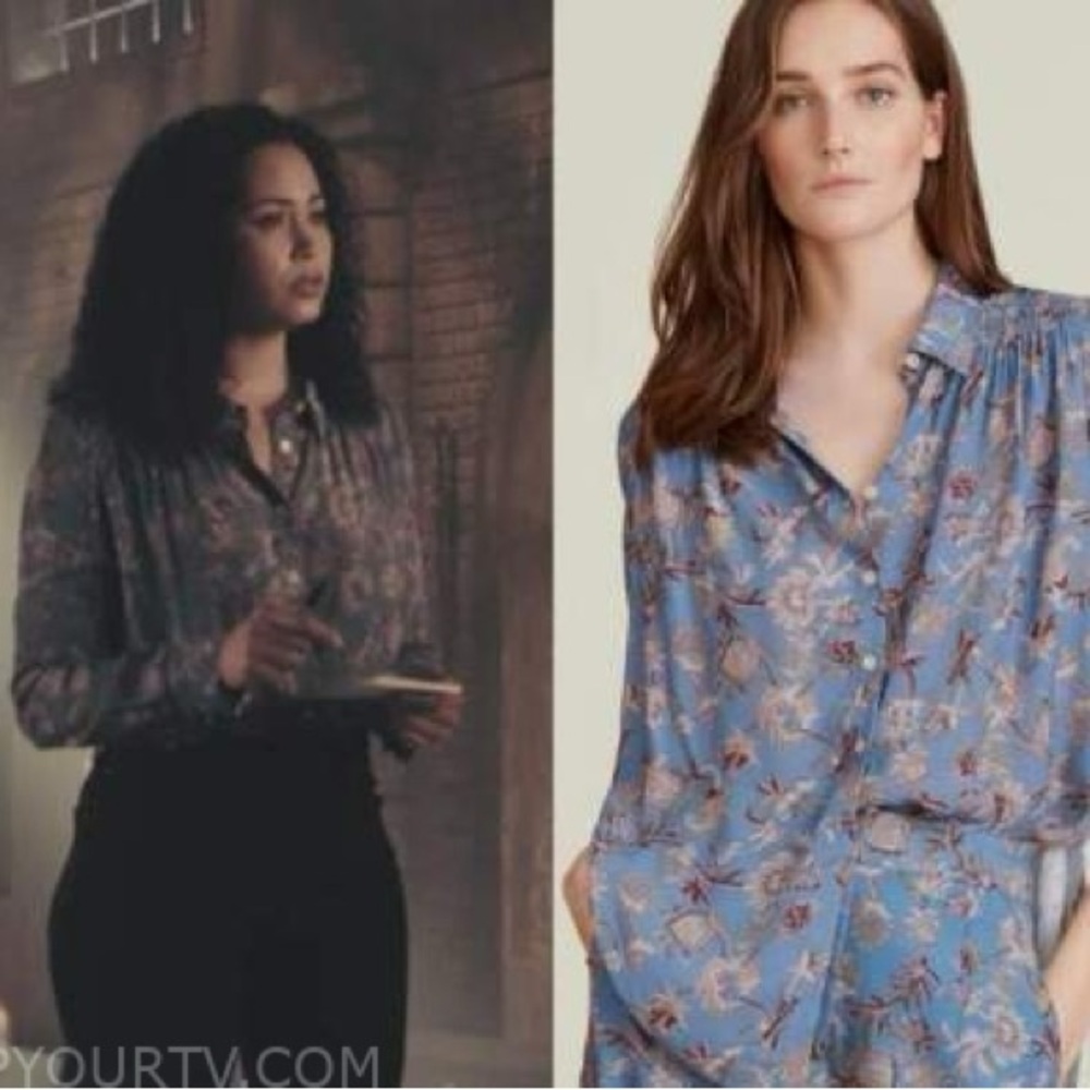 NWT $395 Veronica Beard Dazed Floral Shirt